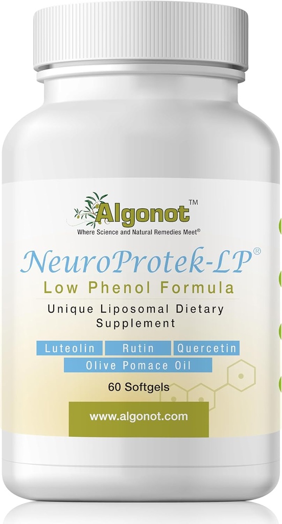 NeuroProtek Low Phenol - 60 Soft Gels Exklusive patentierte Kombination aus Luteolin und anderen Flavinoiden im Olivenöl mit EVOO