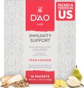 D’AO Labs Immununterstützung - Immunität Boost - Effervescent Immun Support Powder - Yu Ping Feng San Traditionelle chinesische Kräuter - Brausepulver mit Pear-Ginger Flavor - 15 Individuelle Servierungen