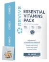 Revive MD Essential Vitamin Packs für Frauen und Männer, Vitamins Pack Tägliche Nährstoffergänzung - Reisen-Friendly Multivitamin Packets mit Arjuna & Turmeric Extract Unterstützung Herz, Gelenk, & Organ Gesundheit