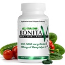 Essentielle Quelle Bonita V Vegan Haarnägel und Haut Vitamine für Frauen - 20 Wirkstoffe einschließlich Biotin - Stärkere Nägel, Gesunde Haut, Haarwachstum - 60 EZ-TAB Veggie Tabletten