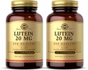 Solgar Lutein 20 mg, 60 Softgels (Pack von 2) - Unterstützt Augengesundheit - Hilft Filtern aus blauem Licht - Enthält FloraGLO Lutein - Non-GMO, Glutenfrei, Dairy Free - 120 Gesamt Servierungen
