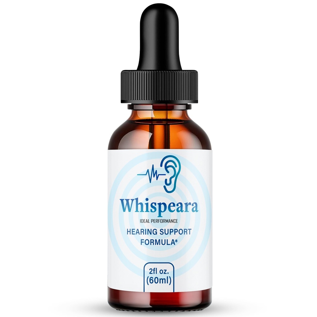 Whispeara Acouphène Relief pour les oreilles qui sonnent gouttes, Anneau clair acouphène gouttes liquides, Résistance maximale, Supplément de formule auditive avancée, Acouphènes d'oreille, Whispeara Avis (1 Pack)
