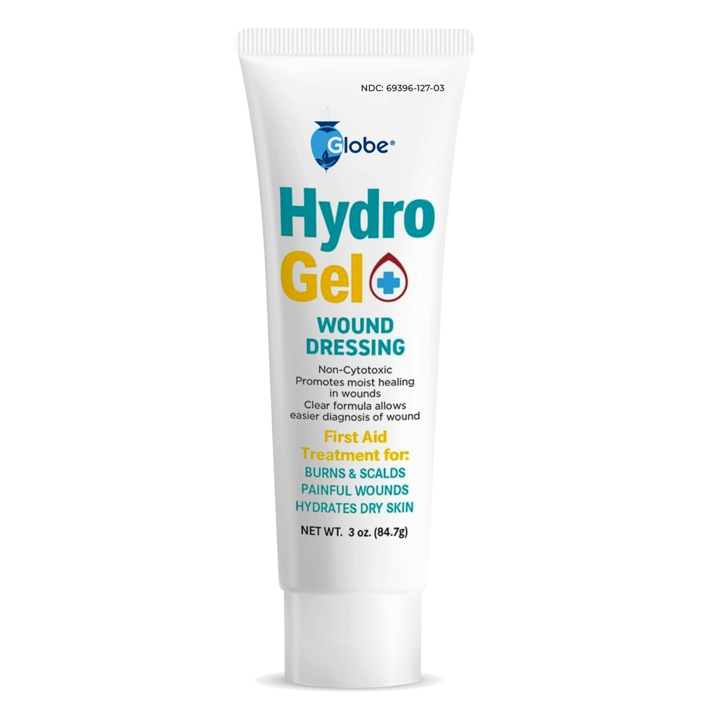 Globe (3 oz Tube Hydrogel Erste Hilfe Wound Dressing, Antiseptic Gel für Minor Cuts, Wounds, Scrapes, Rashes, Sunburns & Skin Irritations, beruhigende & Feuchtigkeitsspendende Lösung, Schnell & Aktiver Schutz.