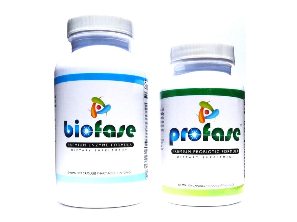 Biofase-Enzyme & Profase-Probiotic Kit - Biofilm Defense, unterstützt gesunde Verdauung & Ihre Flora Balance - Small Kit