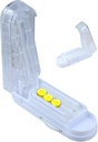 Splitter réglable pour les petites et petites pilules, les plus grandes pilules, Splitter avec dispositif de centrage Coupe exactement plusieurs pilules par temps, Cutter tablette avec lame de Sharp cachée