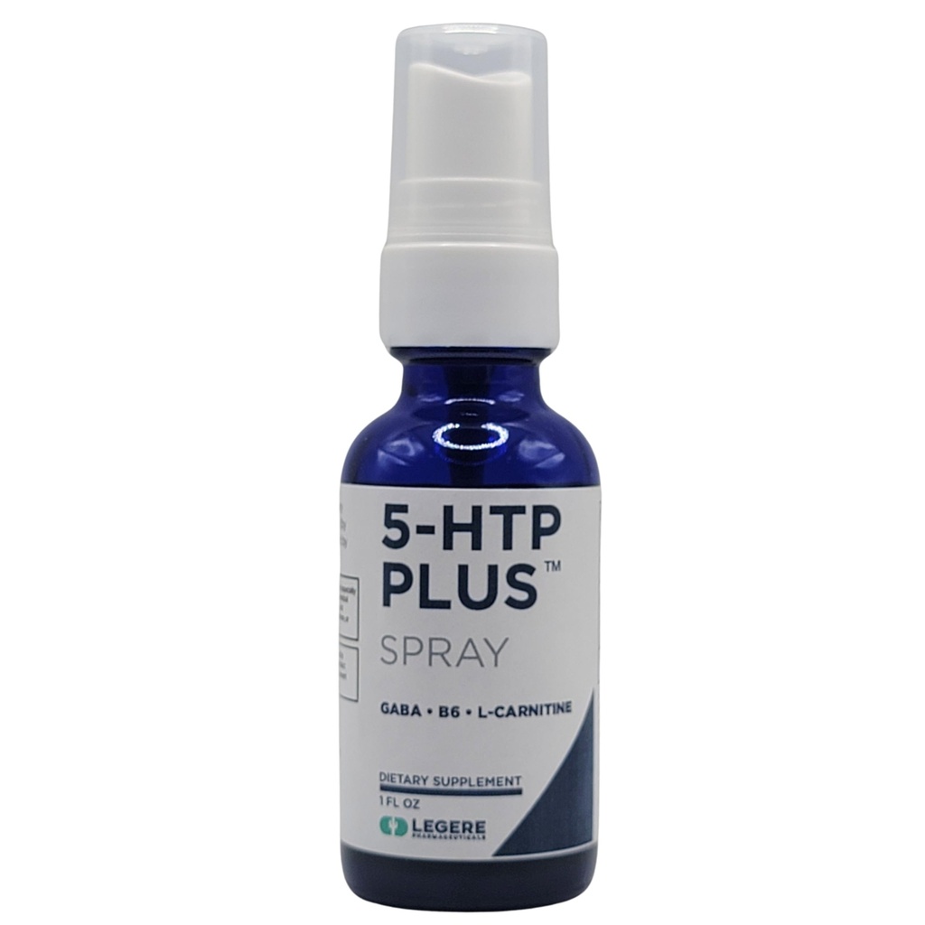 5-HTP Plus GABA, B6, L-Carnitin Ergänzung Spray 1 fl oz. Unterstützt Schlaf und Entspannung.