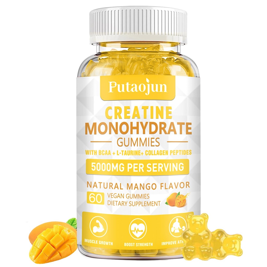 Monohydrate de créatine avec des vitamines D3 et B12.