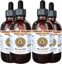 White Willow Liquid Extract, Organic White Willow (Salix Alba) Getrocknete Bark Tincture, Kräuterergänzung, Hawaii Pharm, Made in USA, 4x4 fl.oz