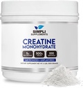 Premium Creatine Monohydrat Pulver 500g | Beste Kreatin für Männer und Frauen | Unflavored Creatine Nahrungsergänzung für Muskelaufbau & Erholung | Non-GMO & Vegan-Friendly | Scooper Inside