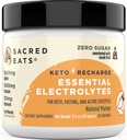 Keto Electrolyte Powder & Hydration Supplement | 1000mg Potassium & Sodium, 150mg Magnesium | No Sugar & Stevia, Sweetened with Monk Fruit Only | Natural Mango (30 Servings)
