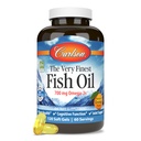 Carlson - L'huile de poisson la plus fine, 700 mg Omega-3s, Supplément d'huile de poisson norvégien, Huile de poisson Omega 3 prise sauvage, Capsules d'huile de poisson d'origine durable, Supplément Omega 3, Orange, 120 Softgels