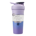 BlenderBottle Sport Sleek Inoxydable en acier inoxydable avec fouet de fil, 25-Ounce, Lavande Ombre – Secoues protéiques et hydratation pour les athlètes et les passionnés de fitness, mélange facile, mince facile à tenir, garde les boissons froides et verrouillables