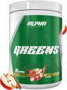 Alpha Supps - Alpha Greens Supplement | Obst & Gemüse Superfood Pulver | Über 40 Natürliche pflanzliche Inhaltsstoffe | Prebiotic & Probiotic Digestive Support Blend - 30 Servietten (Apple Cinnamon)