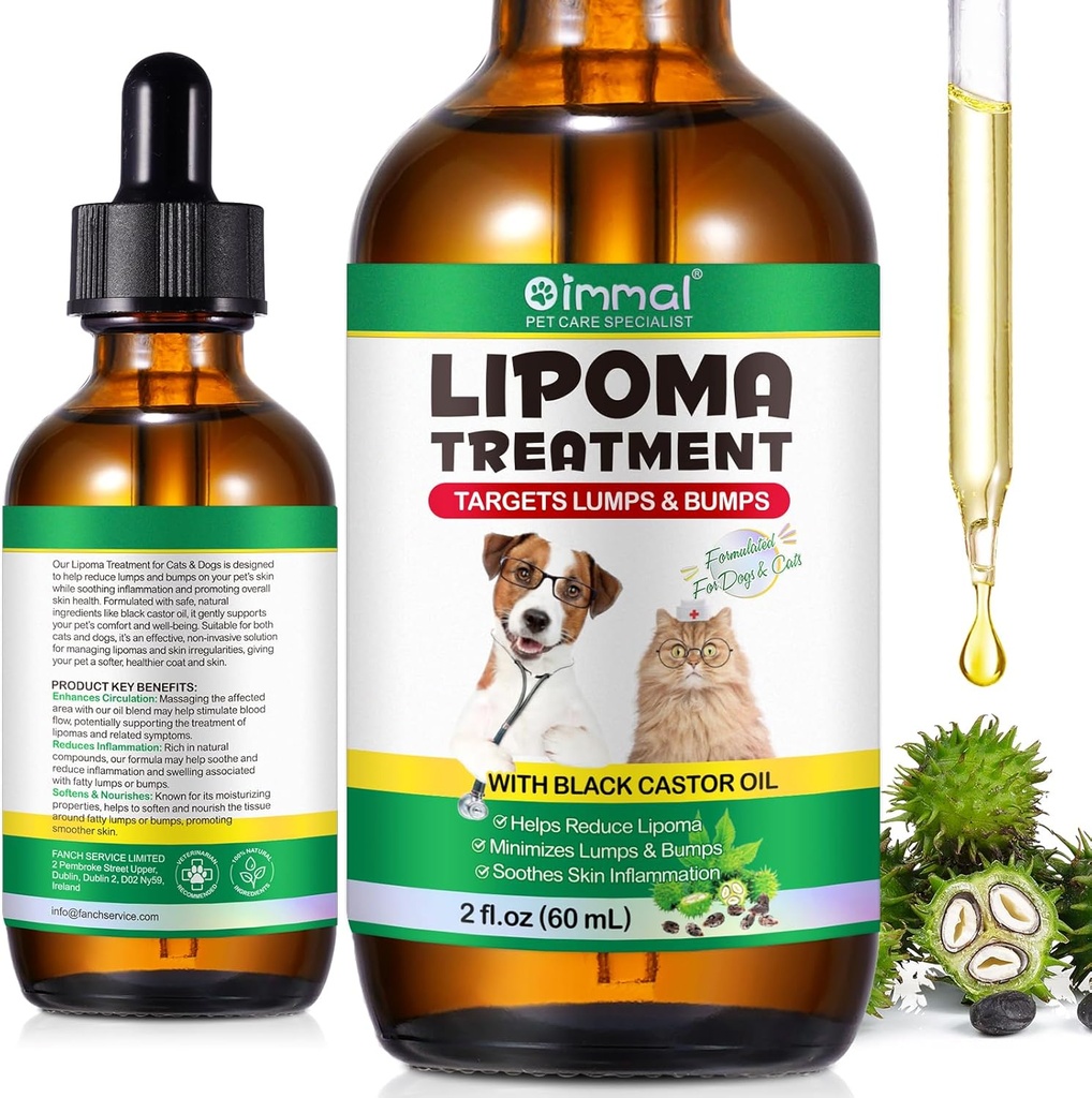 Lipoma-Behandlung Targets Schutz für Hunde Lumps und Bumps 2 fl.oz, Lipoma-Behandlung für Hunde Katzen, Weiche Fett Lumps & Bumps, Rizinusöl für Haustiere, Ergänzungen Lipoma Reduktion, Immununterstützung