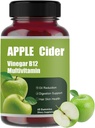 Apple Cider Gummy-Apple Cider Essig B12 Multivitamin, Natürliche Apfel Apfel Apfelessig Gummi - Vinagre de Sidra de Manzana Gomitas - Vegan & Gluten-Free - 60 Gummi (1)
