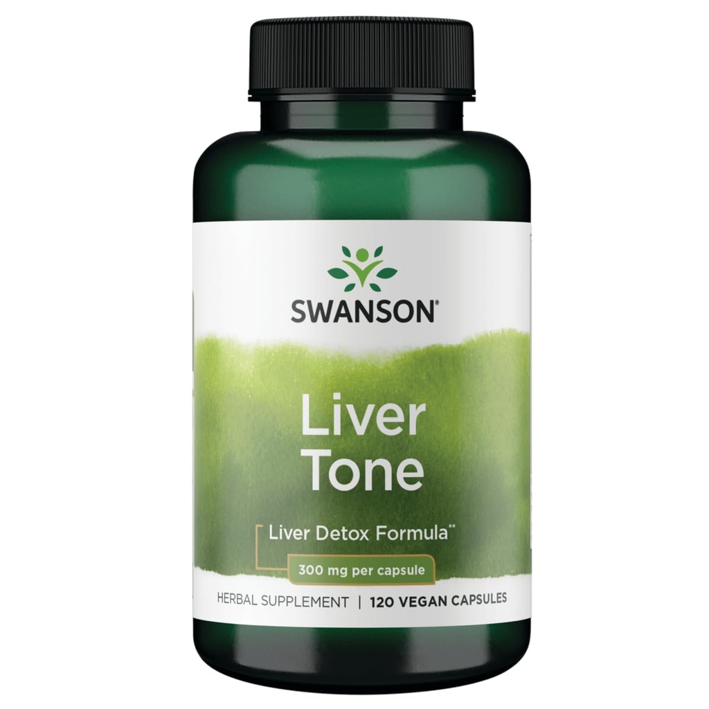 Swanson Liver Tone Liver Detox Formel 300 Milligramme 120 Veg Kapseln