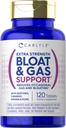Carlyle Bloat & Gas Support pour les hommes et les femmes (120 comprimés) Supplément de pilules extra-fort avec enzymes, curcuma, gingembre et plus encore (100 comprimés)