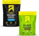 Augmentation Whey + poudre de protéines végétales - 2 lb et chocolat non aromatisé 18 portions