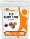 BulkSupplements.com Red Maca Powder - von Root, Maca Supplement, Kräuterergänzung - Vegan & Gluten Free, 750mg pro Servierung, 1kg (2.2 lbs) (Pack von 1)