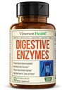 Enzymes digestifs - Enzymes Probiotiques Multi (Enzimas Digestivas) - Suppléments digestifs avec Formule Unique Makzyme-Pro - Enzymes avancés pour la digestion, les mouvements de Bowel et l'absorption des nutriments. 60 Casquettes