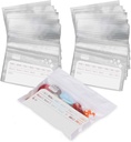 Deke Home - 250 Pack Klare wiederverschließbare Pillentaschen (4x2.75 in), Travel Medicine Pouches mit Aufschrift, BPA-freie Einweg-Säule Organizer für Medikamente, Vitamine und Ergänzungen