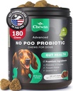Coprophagia Deterrent - No Poo Chews für Hunde - Dog Probiotics for Digestive Health with Enzymes - Canine Stool Eating Deterrent - Digestive, Dental, Gut & Immune Health Treats - No Poop Eating
