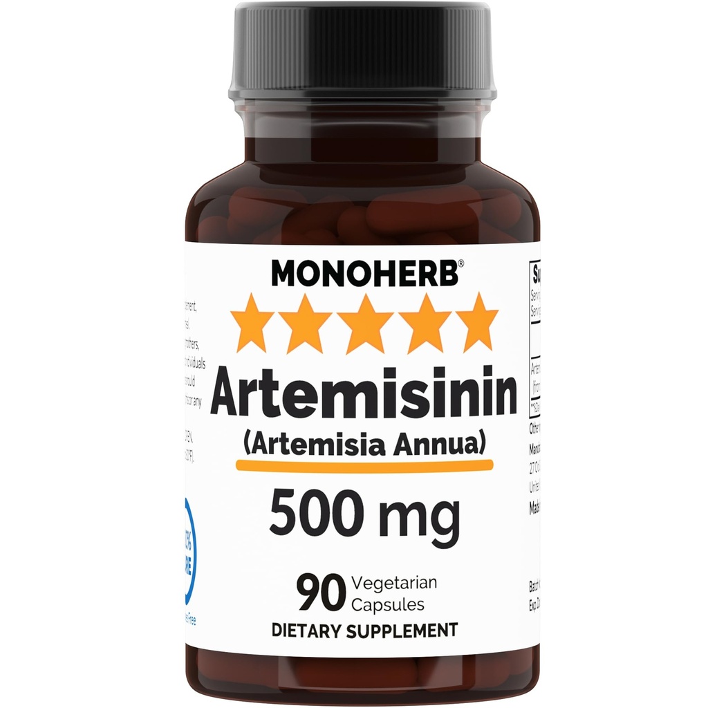 MONOHERB Artémisinine (Artemisia Annua) 500 mg - 90 gélules de Veggie