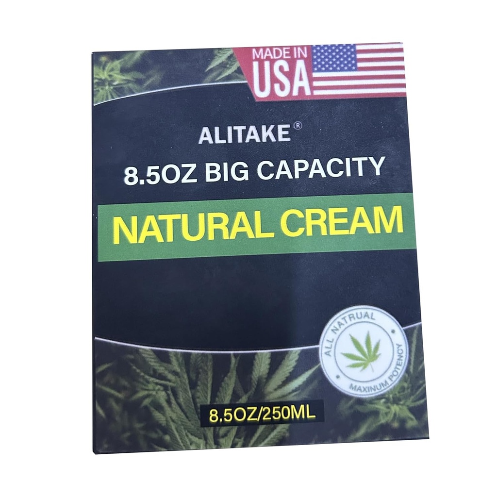 8.5 oz Crème naturelle, grande capacité - Formule tout naturel - Absorbe rapidement