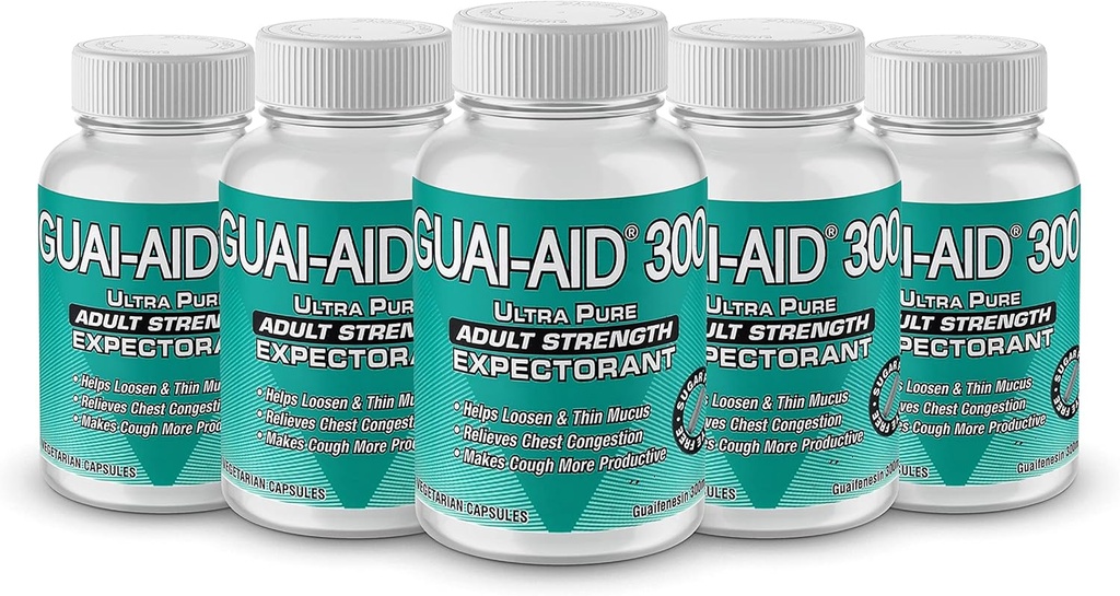 500 GUAI-AID® Over-The-Counter Guaifenesin 300mg Veg. Kapseln