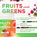 Früchte und Grüne Bio Probiotisches Pulver: 30 Servierungen für Männer und Frauen. Vegan mit 10 Billion CFUs, Spirulina, Kale, Spinat, Chlorella, Elderberry, Verdauungsenzyme - Probiotika