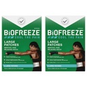 Biofreeze Pain Relief Patches, Arthritis Pain Reliver, Knee & Lower Back Pain Relief Patch, Sore Muscle Relief, Halsschmerzen Relief, 2 Pack (5 Biofreeze Menthol Patches)