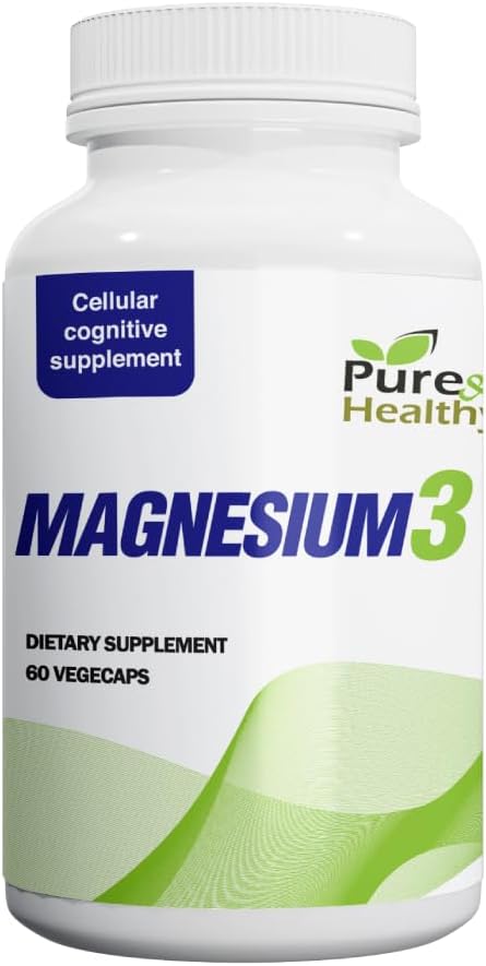 Reines und gesundes Magnesium3 300 mg Magnesiumglyccinat, Malat, & Citrat für Muskeln, Nerven, Stress & Energie