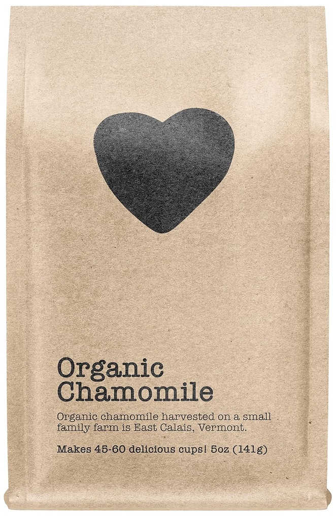 Organische Kamille, 45-60 Servierungen, Eco-Conscious Zip Pouch, Koffeinfrei, Pure Loose Blatt Tea Grown in Amerika, 5 Unze (Medium)