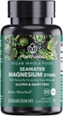 PlantFusion Vegan Magnesium Complex 375mg aus Meerwasser, Bioverfügbares Marine Magnesium mit Fermented Organic Whole Food Blend, Non-GMO, Muscle & Relaxing Support, 120 Cap