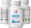 Wasserzuschlag - WATER AWAY - Flüssigkeitsbilanz, Kräutermischung, Diuretische Unterstützung, Natürliche Wasserbilanz, Kräuterwasserunterstützung, Kräuterwaage Unterstützung, Wassermanagement-Ergänzung 1 Flasche 60 Kapseln