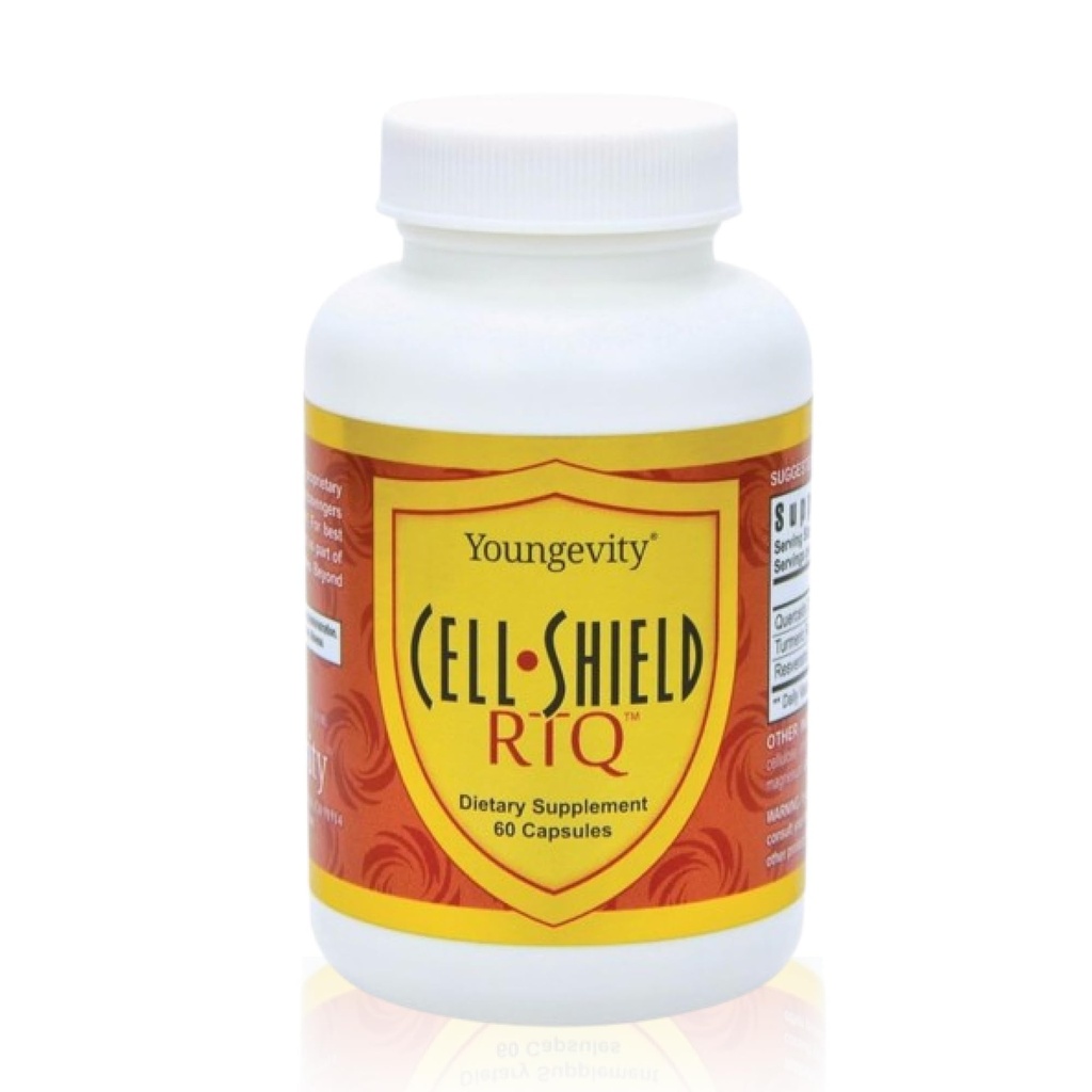Youngevity Resveratrol Turmeric Quercetin RTQ Cell Shield - 60 Capsules (paquet de 2)