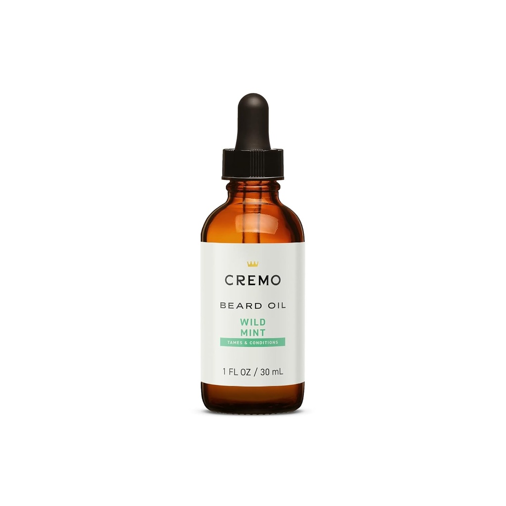 Cremo Bartöl, Revitalisierung Wild Mint, 1 fl oz - Wiederherstellen Natürliche Feuchtigkeit und Erweichen Sie Ihren Bart zu helfen, zu helfen, Bart Itch