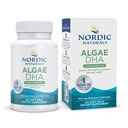 Nordic Naturals Algae DHA - 60 gels mous - 500 mg Omega-3 DHA - Huile d'algue végétalienne certifiée - DHA végétale - Soutien du cerveau, des yeux et du système nerveux - Non-OGM - 30 portions
