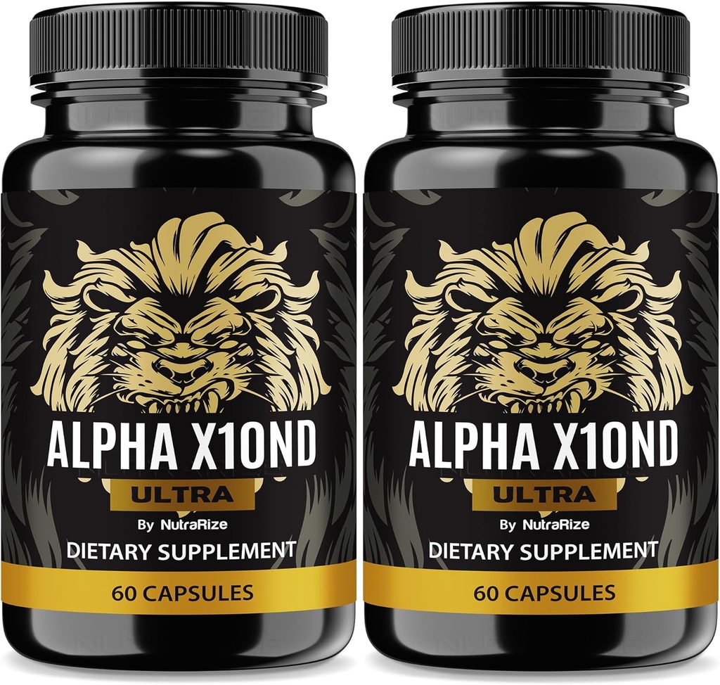 (2 Pack) Alpha X10nd Ultra für Männer, offizielle männliche Formel zu halten Stamina und Peak Performance, All-Natural Blend for Nutrition and Health Support, AlphaX10nd Supplement Reviews (120 Kapseln)