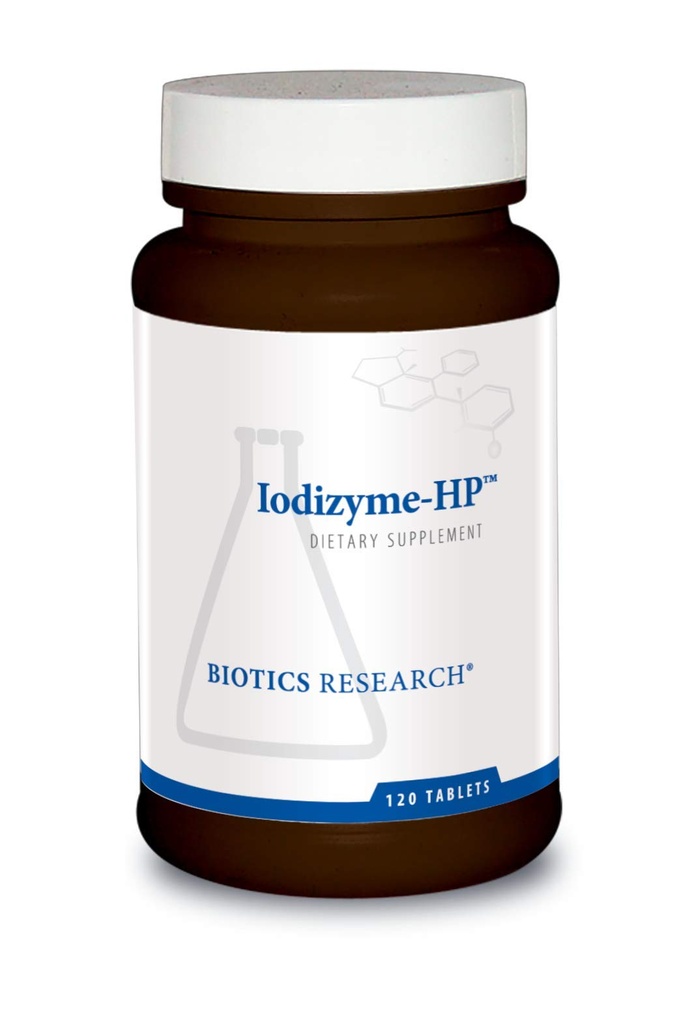 Biotics Research Iodizyme HP Iodine, Schilddrüsenunterstützung, Zellulärer Stoffwechsel, fördert Energie, unterstützt Stoffwechselfunktion, T3, T4, TSH 120 Tabletten