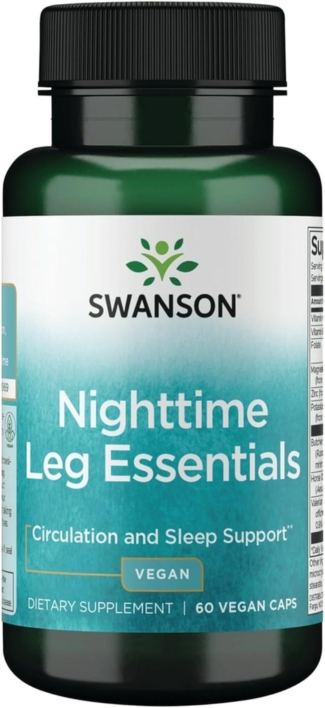 Swanson Leg Nighttime Essentials 60 gélules