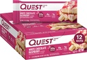 Quest Nutrition- High Protein, Low Carb, Glutenfrei, Keto Friendly, 12 Count White Chocolate Raspberry