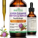 Liver Cleanse Detox & Repair Liquid Drops - 2000mg Milk Thistle, Dandelion Root, Artichoke, Silymarin Extract, & Turmeric Herbs - Vegan, Non-GMO - 2 Fl Oz (60ml) Flasche