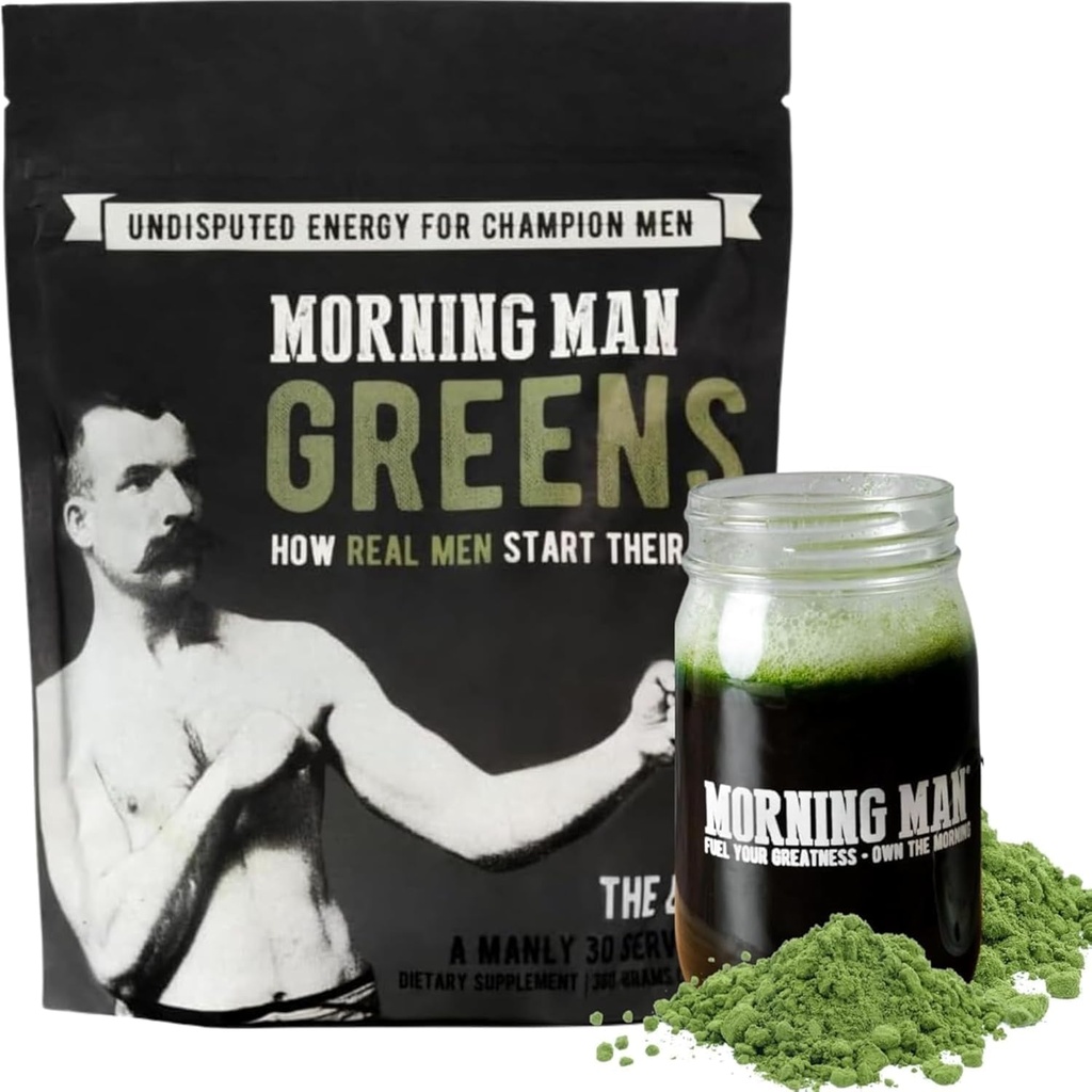Best Tasting Greens Probiotic Superfood Mix, 95mg Koffein, Kick Starten Sie Ihren Morgen, 75+ Vitamine, Grüne Tee- und Kaffeeextrakte, Verdauungsenzyme, Glutenfrei, Vegan, Energie, Gutgesundheit, 30 Portionen