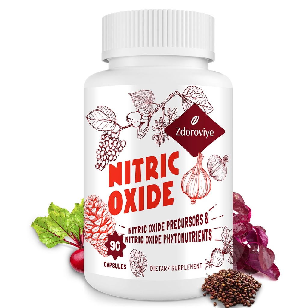 Supplément à oxyde nitrique pour hommes, 90 capsules (1 boîte)