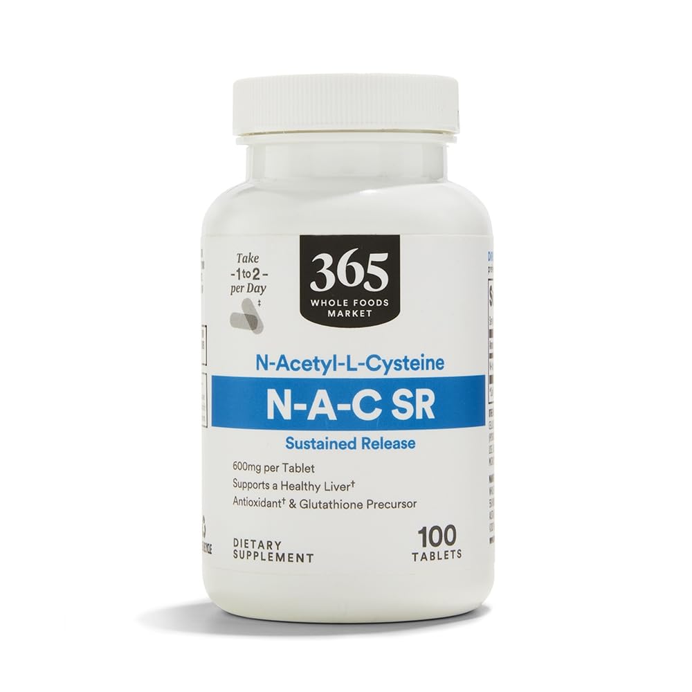 365 von Whole Foods Market, NAC Sustained Release 600mg, 100 Count