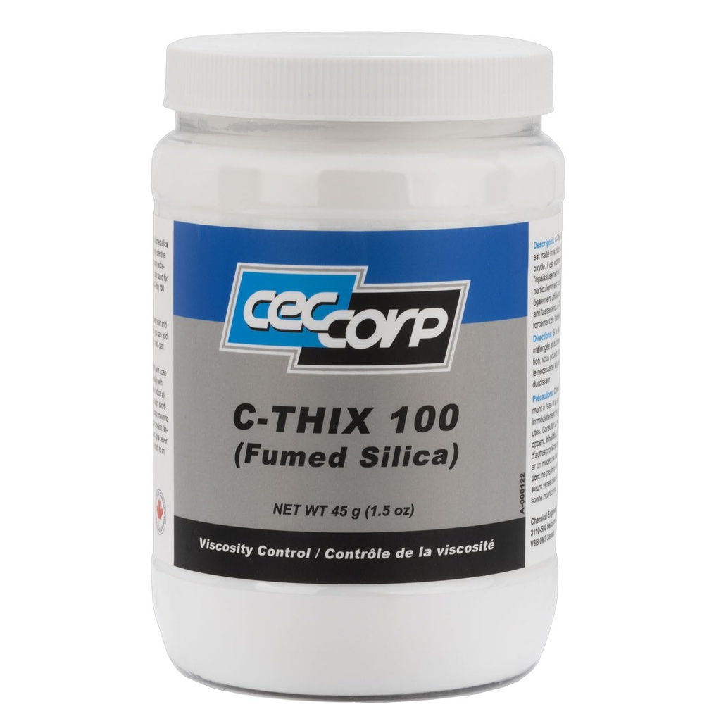Fumed Silica C-THIX 100 von CECCORP (1 Quart / 946 mL) – Extrem feines, hydrophobes, amorphes Weißpulver mit sehr hoher Reinheit