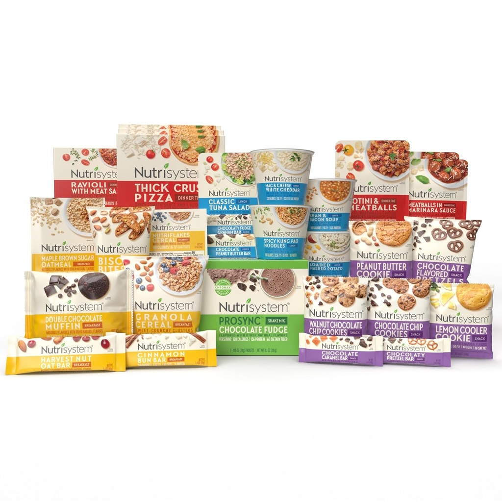 Nutrisystem® Fast Five 7-Day Diät Kit, 28 Delicious Meals & Snacks Plus Schokoladenprotein ProSync Shakes