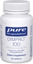 Encapsulations pures DIMPRO 100 - Supplément diindolylméthane - pour la santé mammaire, cervicale et prostatique - Sans gluten et végétalien - 60 capsules