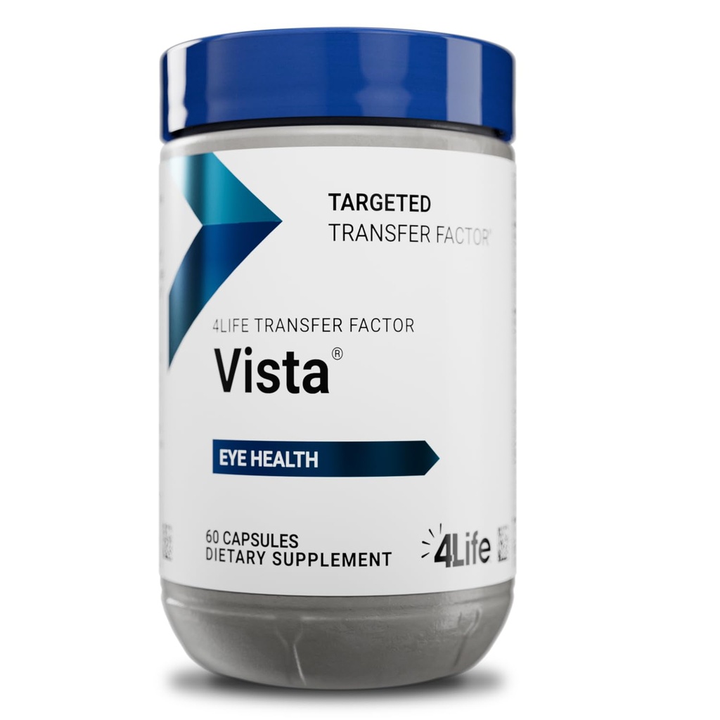 4Life Transfer Factor Vista - Soutient la santé et la vision des yeux avec la lutéine, la zéaxanthine, le zinc, la vitamine C et le currant noir - 60 capsules